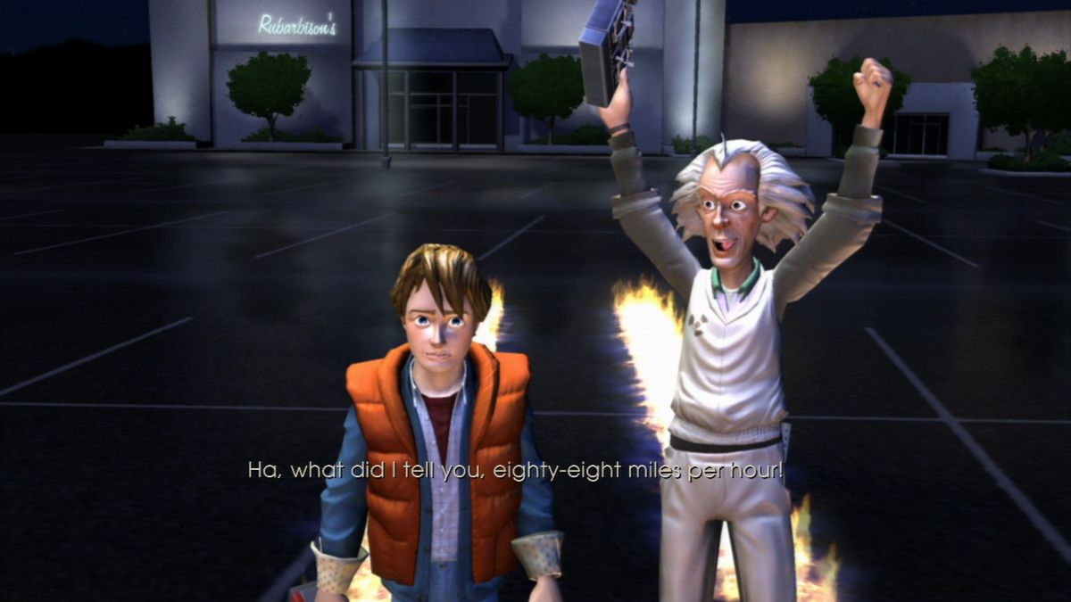 Back to the Future back cover for Playstation 3